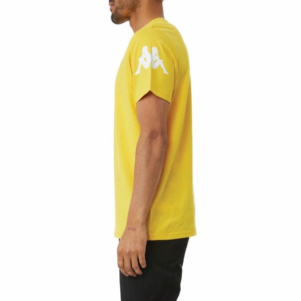 Kappa Authentic Paroo T Shirt (Yellow/Violet-White/Black) 34155EW