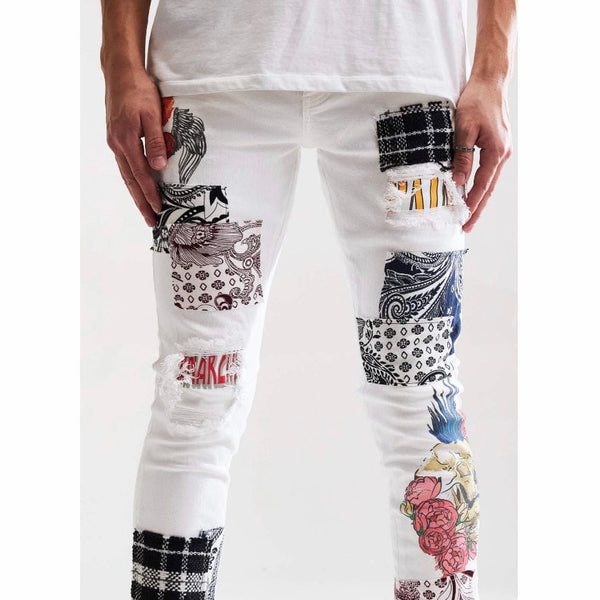 Embellish Arcadia Denim (White Patchwork) EMBSUM121-106