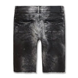 Jordan Craig Sparta Striped Denim Shorts (Triple Black) J3168S