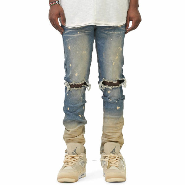 Kdnk Ombre Bleached Jeans (Tinted Blue) KND4431