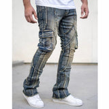 Damati Oliver Stacked Cargo Premium Denim (Dark Blue) DMT-995