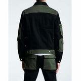 Embellish Operator Denim Jacket (Black/Green) EMBSP121-210
