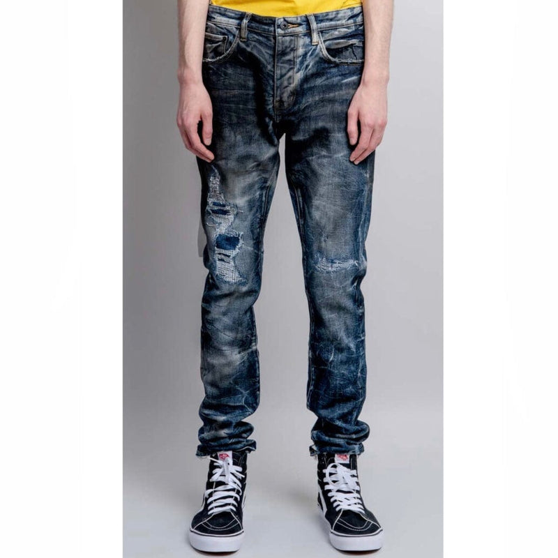 Neon Denim Sid Jean (Dirty Overdye Dark Indigo) SID-028