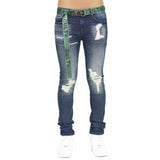 Cult Of Individuality Punk Super Skinny Belted Jeans (Nash) 621B11-SS04R