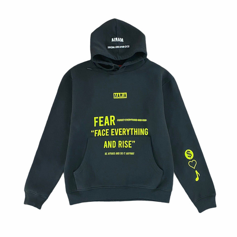 Maria Fear Hoodie (Black/Lime)