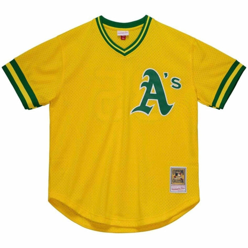 Mitchell & Ness Mlb Authentic Rickey Henderson Oakland Jersey (Yellow)