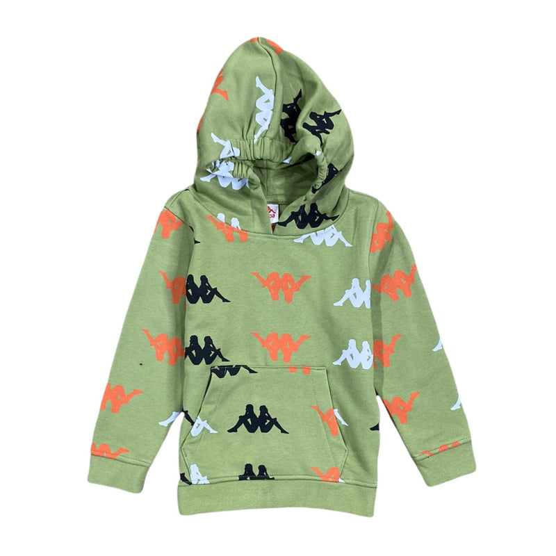 Kids Kappa Authentic Sneek Hoodie (Green Salvia) 34167TW