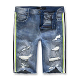 Jordan Craig Daytona Striped Denim Shorts (Studio Blue)