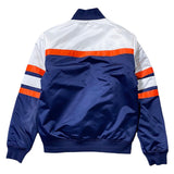 Mitchell & Ness Mlb Tigers Special Heavyweight Satin Jacket (Navy/White)