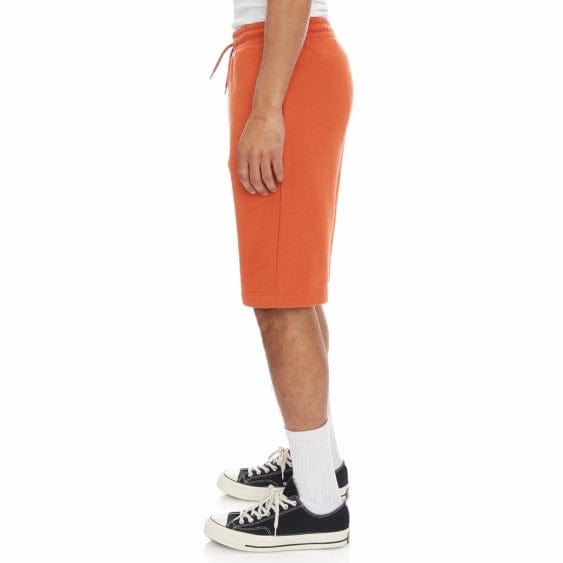 Kappa Logo Fleece Mabok Shorts (Orange)