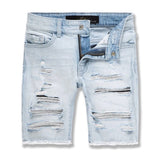 Boys Jordan Craig Abyss Denim Shorts (Ice Blue) J3165SB