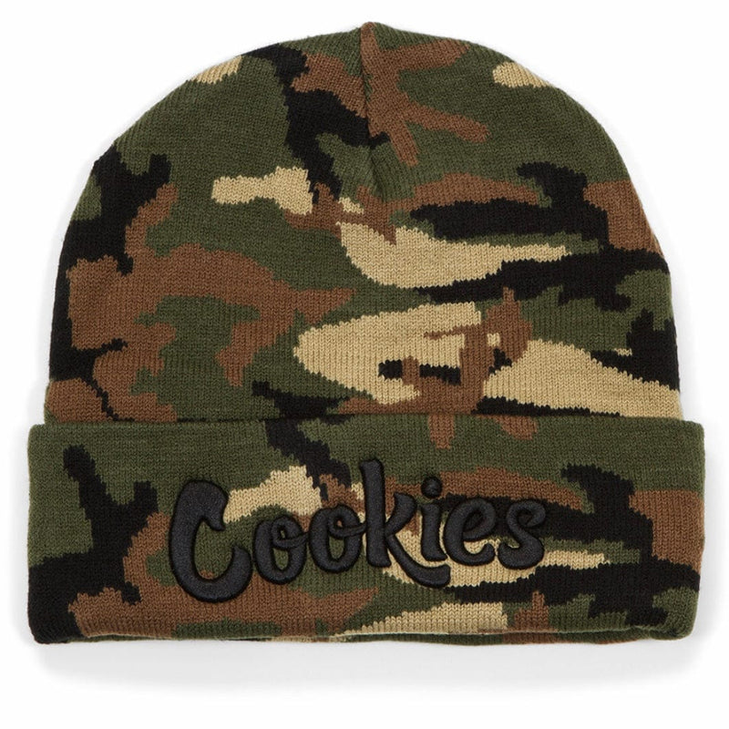 Cookies Knit Beanie Original Mint (Forest Camo/Black)