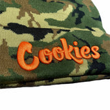 Cookies Knit Beanie Original Mint (Forest Camo/Orange)