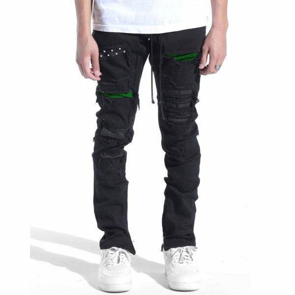 Lifted Anchors Velvet Pearl Denim (Black/Pine) LAFA121-6