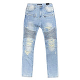 Embellish Cronen Biker Denim Jean (Light Wash) EMBHOL21-1-10