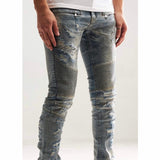 Embellish Lero Biker Denim Jean (Blue) EMBF121-115