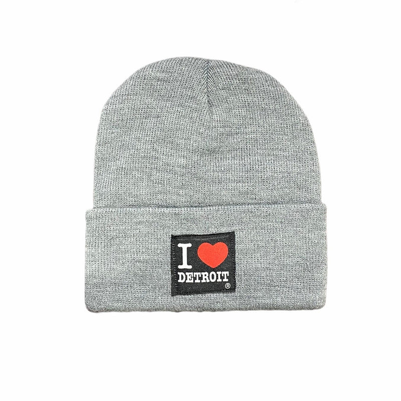 Ink Detroit I Heart Detroit Beanie (Grey)