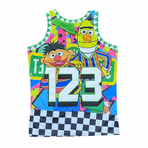 Headgear Sesame Street All Over Print Basketball Jersey (Multi) HGC073