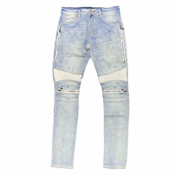 Embellish Sunny Biker Denim (Lt. Blue)