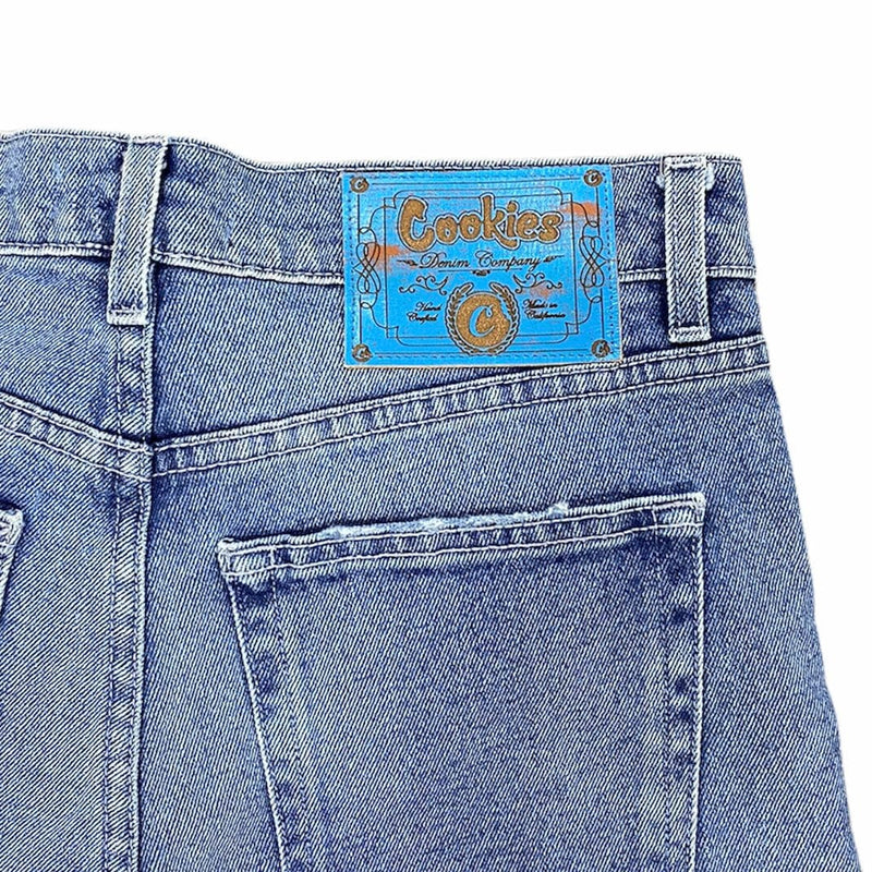 Cookies Relaxed Fit 5 Pocket Denim Jeans (Light Blue) 1550B4861