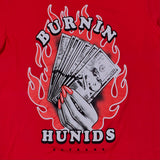 Outrank Burnin Hunids T-Shirt (Red) - OR1244