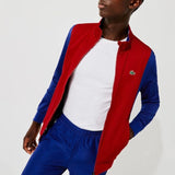 Lacoste Sport Resistant Bicolor Pique Zip Sweatshirt (Red/Blue) SH6937