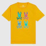 Kids Psycho Bunny Bennett Multi Bunny Tee (Amber Frost) B0U421R1PC