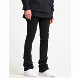 Pheelings Now Or Never Flare Stack Denim Jean (Jet Black)