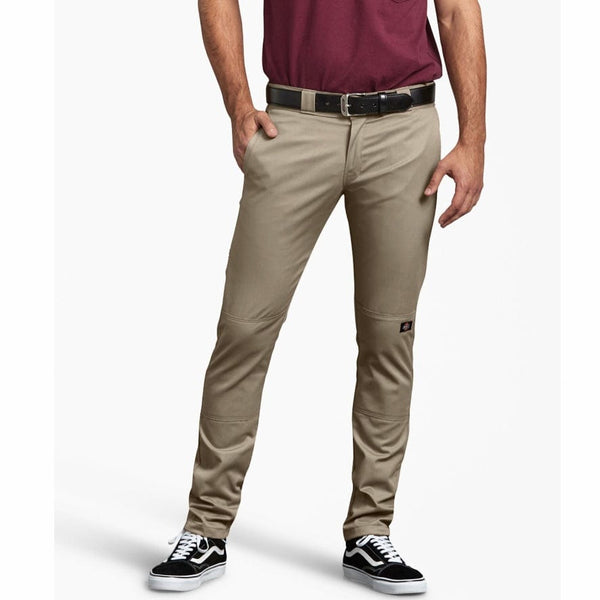 Dickies Flex Skinny Fit Double Knee Work Pants (Desert Khaki) WP811DS