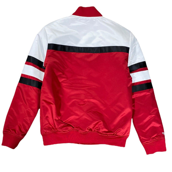 Mitchell & Ness Nba Bulls Special Heavyweight Satin Jacket (Red/White)