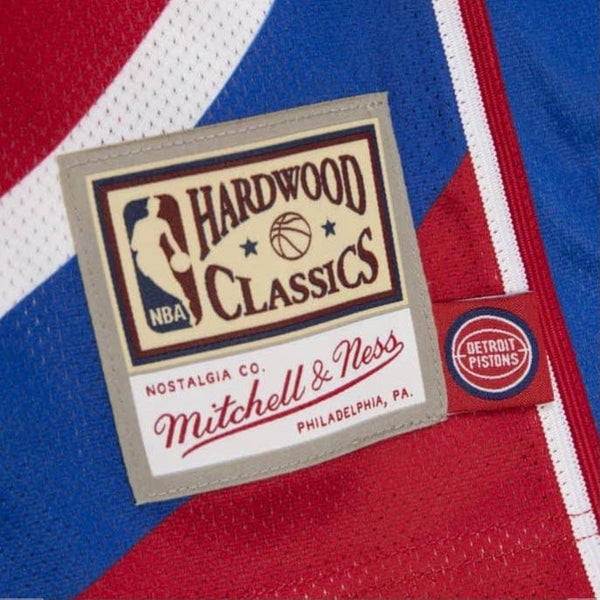 Mitchell & Ness Big Face 2.0 Detroit Pistons Jersey (Red/Royal)