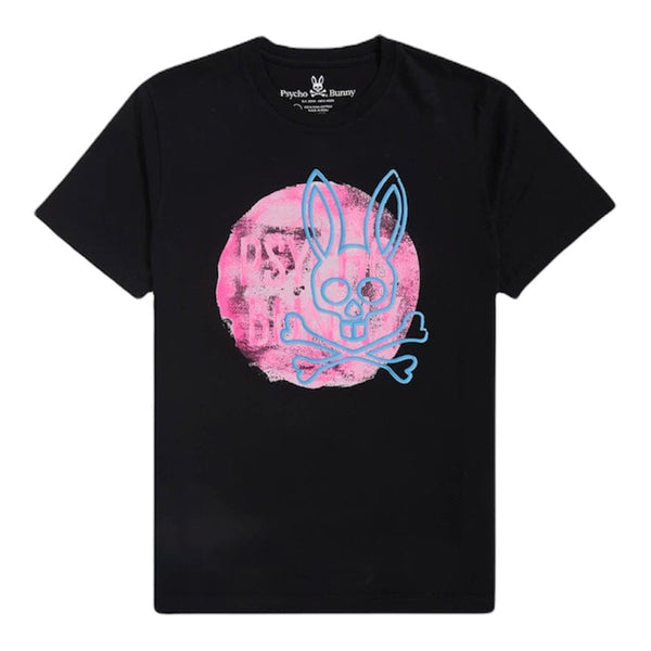 Psycho Bunny Arnell Graphic Tee (Black) B6U619R1PC