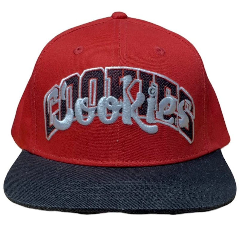 Cookies Loud Pack Twill Color-Blocked Snapback Cap (Red) 1557X5859