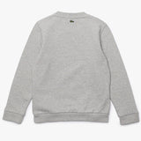 Lacoste Boys’ Crocodile Print Fleece Sweatshirt Grey SJ682851W9D