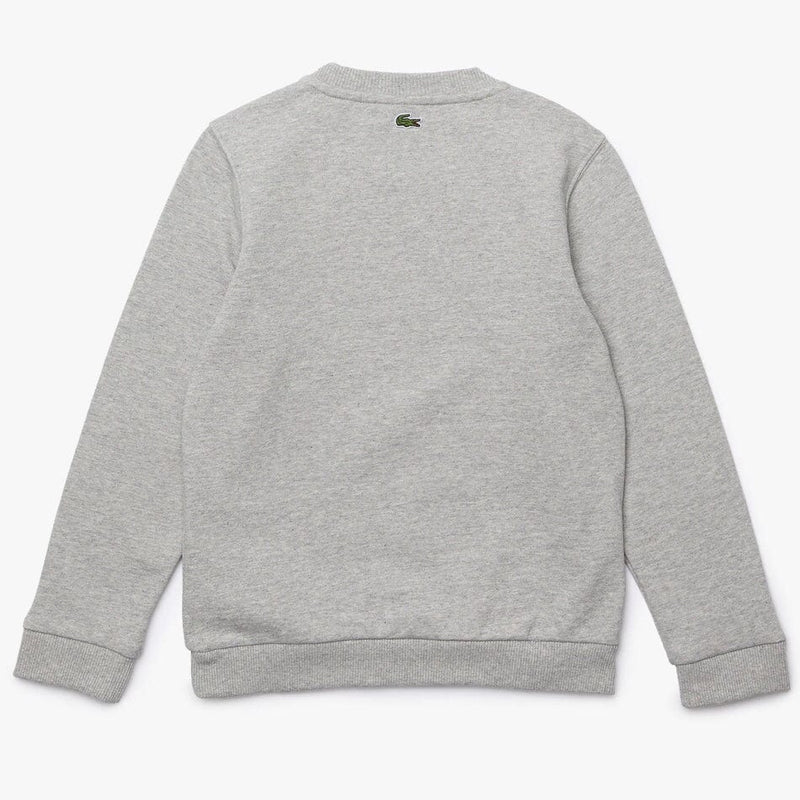 Lacoste Boys’ Crocodile Print Fleece Sweatshirt Grey SJ682851W9D