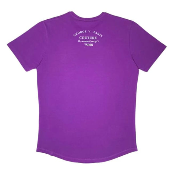 George V Clawed Tiger Crystal Tee (Purple) GV-2057