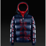 Jack1t Prime Time Racer Down Puffer Jacket (Navy/Red)