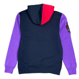 Mitchell & Ness Nba Toronto Raptors Color Blocked Fleece Hoodie (Black)