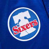 Mitchell & Ness Nba Philadelphia 76ers Champ City Satin Jacket (Royal)