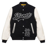 Paper Planes Varsity Jacket (Black) 300086