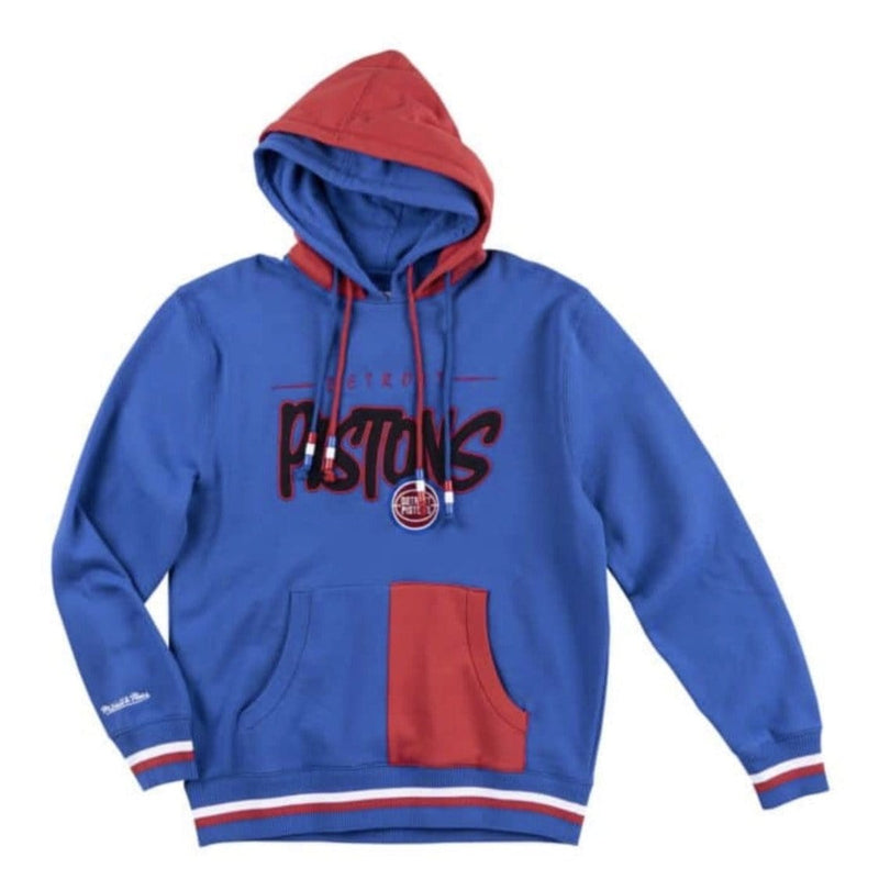 Mitchell & Ness Pistons Double Hoodie - FPHDBW18072-DP