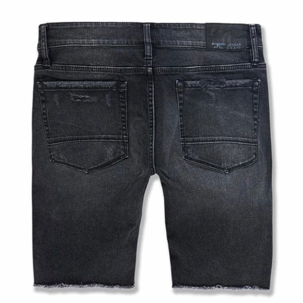 Jordan Craig Abyss Retro Denim Shorts (Black Shadow) J3170S