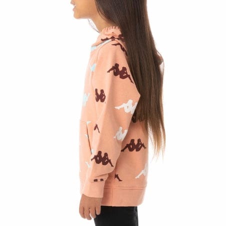 Kids Kappa Authentic Sneek Hoodie (Pink Coral) 34167TW