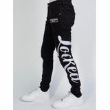 Locked & Loaded Chain Stitch Denim Jean (Black/White) LLCHSE1025250