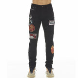 Cult Of Individuality Rocker Slim Ridged Jeans (Black) 622A2-RS01J