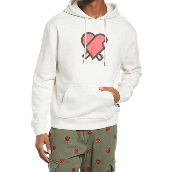 Ice Cream Heart Hoodie (Light Heather Grey) 411-9307