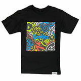 Cookies Stack It Up Logo Short Sleeve Tee (Black/Multi) 1550T4779