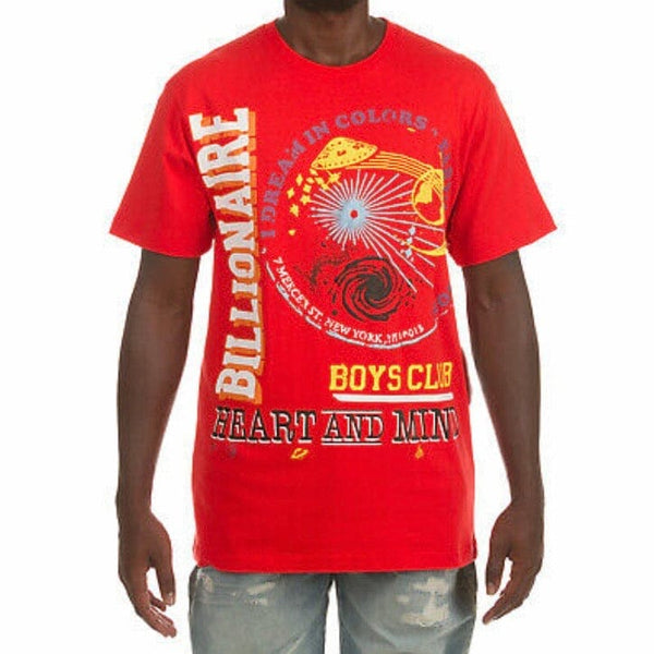 Billionaire Boys Club BB Space Dreams SS Tee (Flame Scarlett) 811-1207