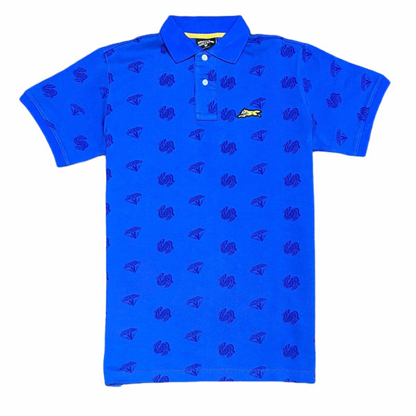 Ice Cream Cash Rules Polo (Blue) 411-4307