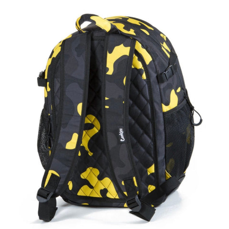 Cookies Smell Proof "The Bungee" Nylon Backpack (Yellow Camo)